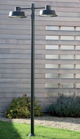 Faktory 06 | Aluminium Gartenleuchte zweiflammig Industrial Roger Pradier